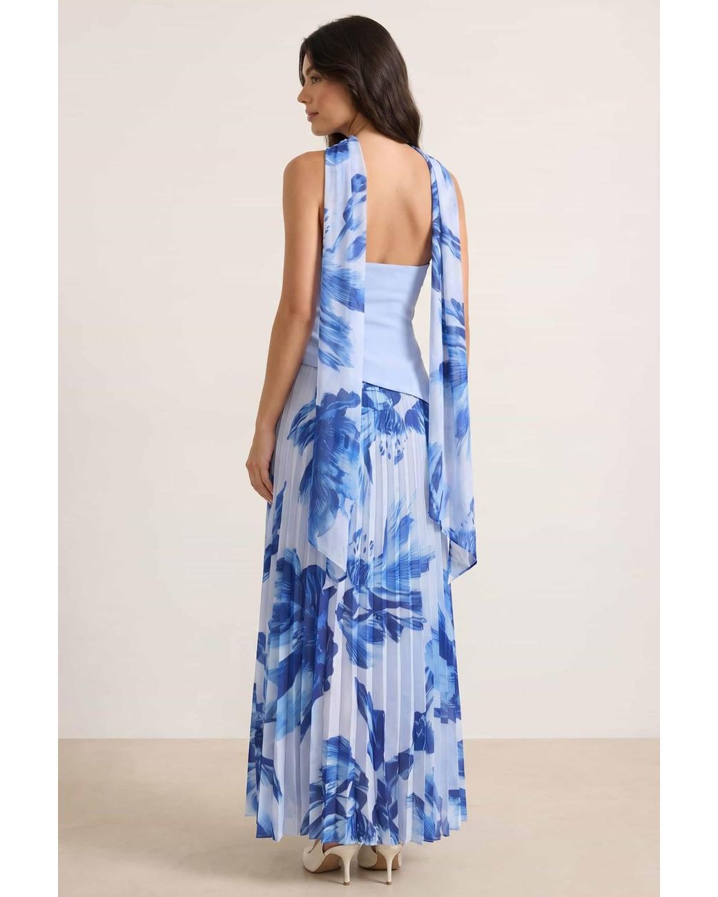 Style Cheat Blue Madelaine Bandeau Dress