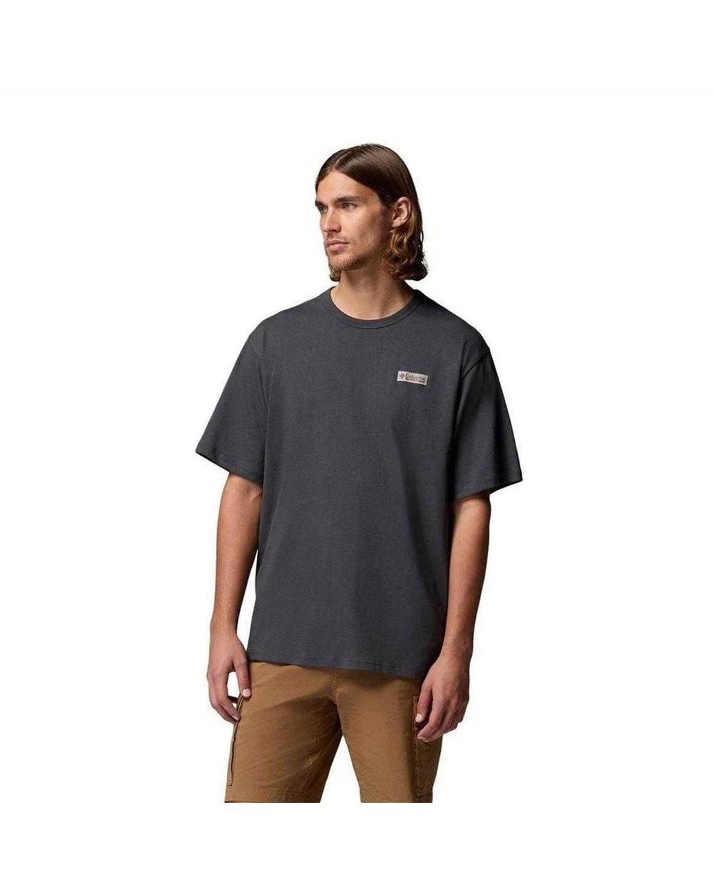 Columbia Black Icon Back Logo Regular T-Shirt for men