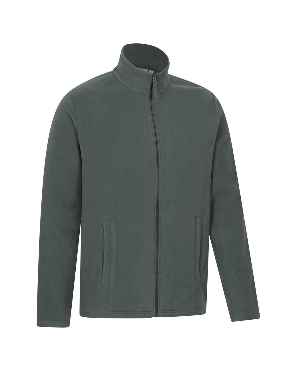Mountain Warehouse Gray 'Raso' Warm Comfortable Full Zip Lightweight Outdoor Fleece Jumper for men