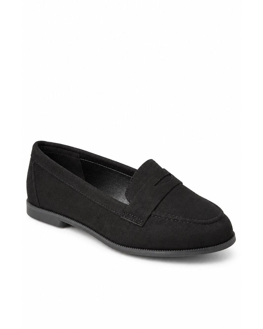Spot on Black Ee Wide Fit Classic Loafer Shoes