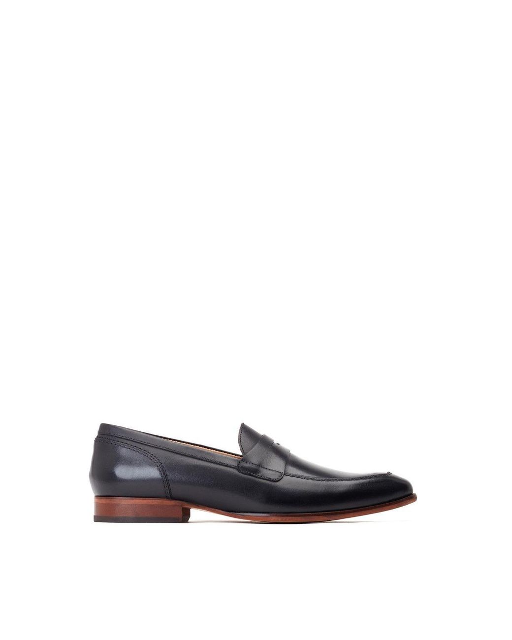 Base London Blue Bruno Penny Loafer for men