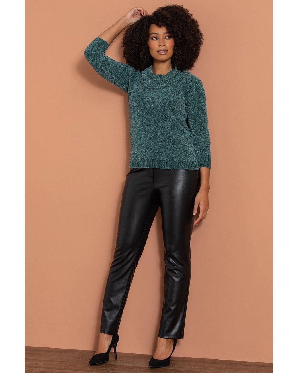 Snake print deals pu trousers