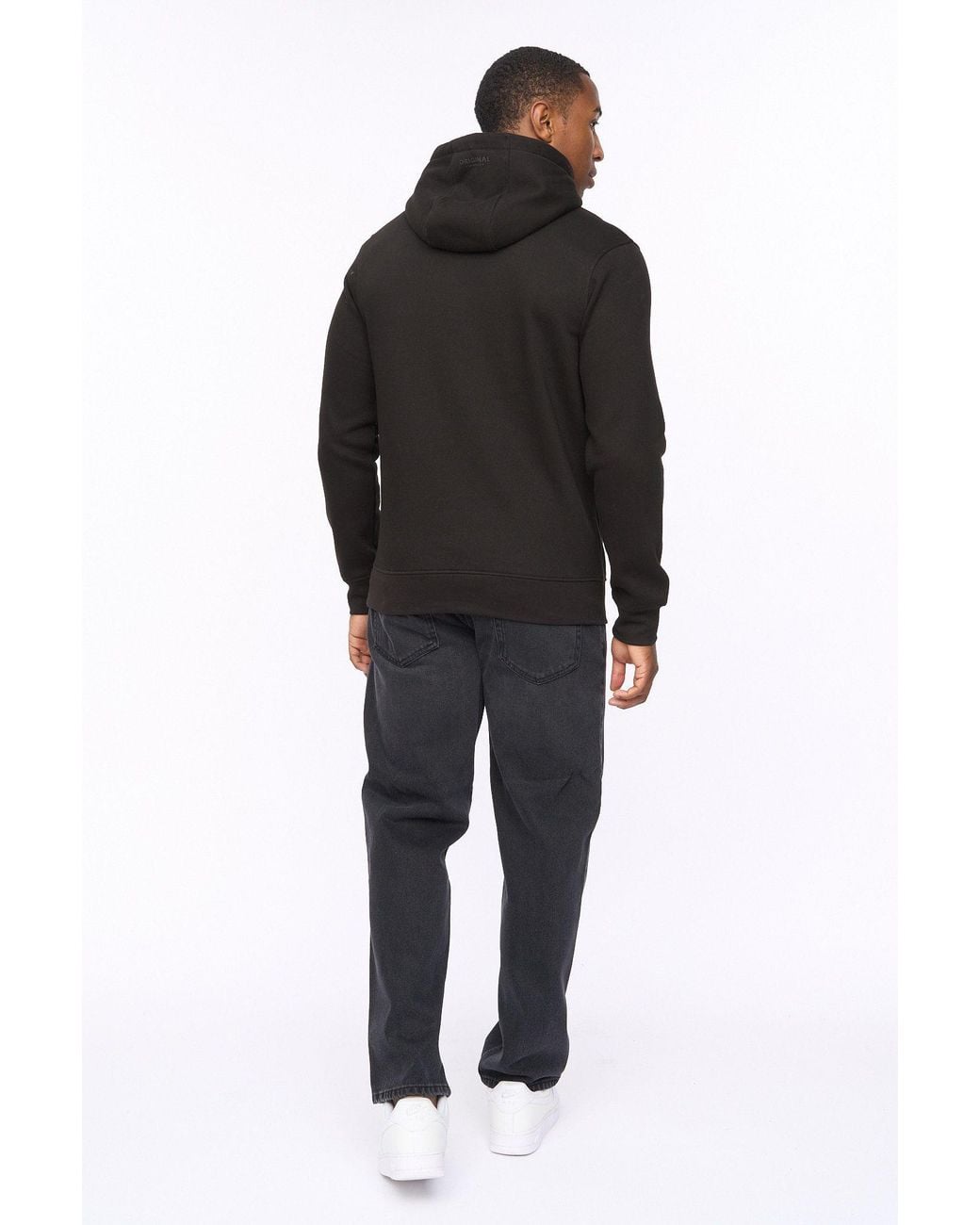 Crosshatch Black Traptons Graphic Hoodie for men