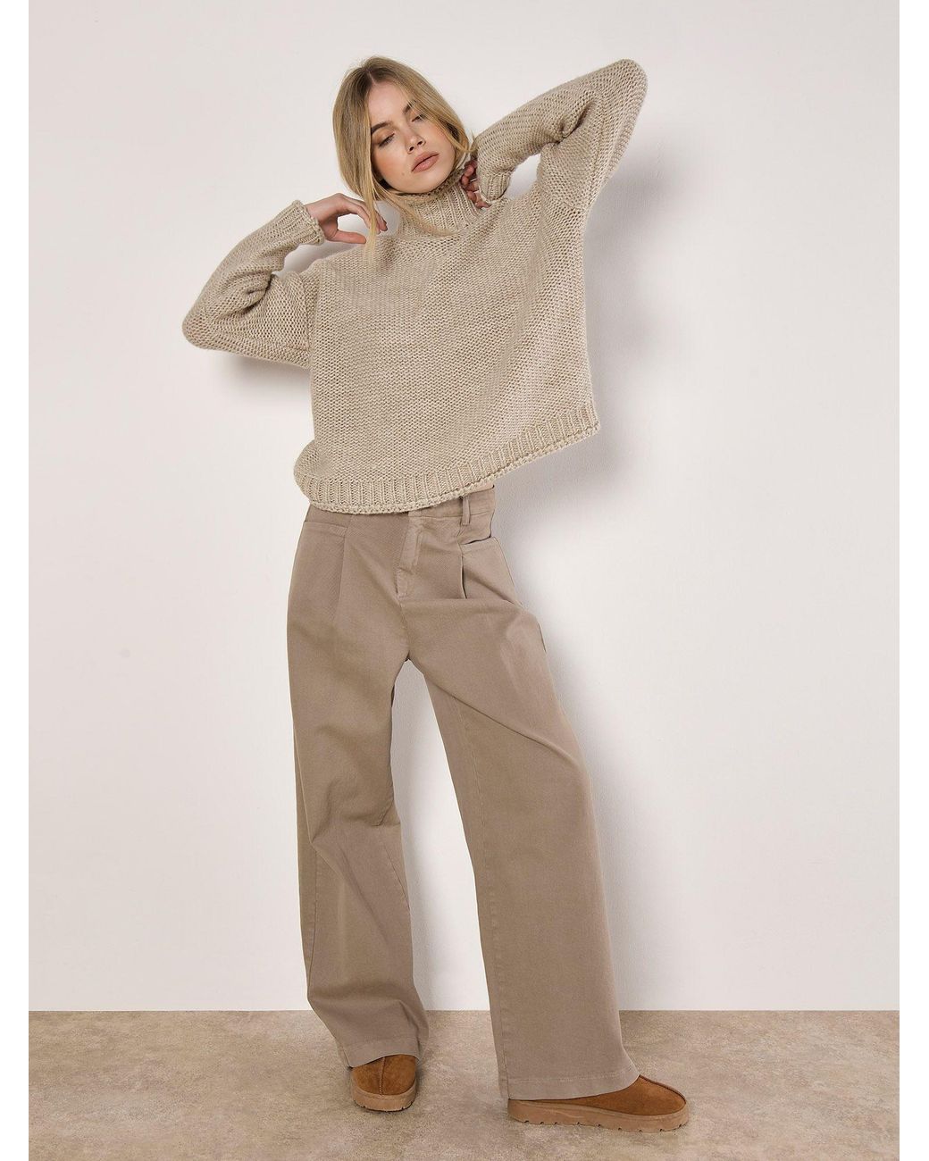 Apricot Natural Oversized Chunky Knit Jumper
