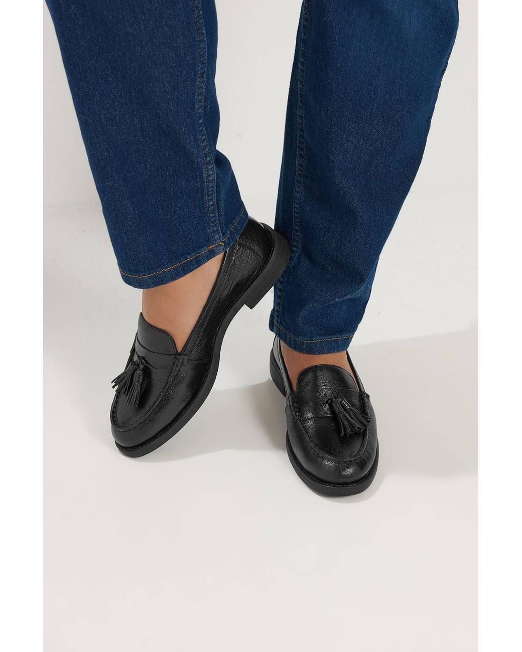 Yours Blue Tassel Loafers