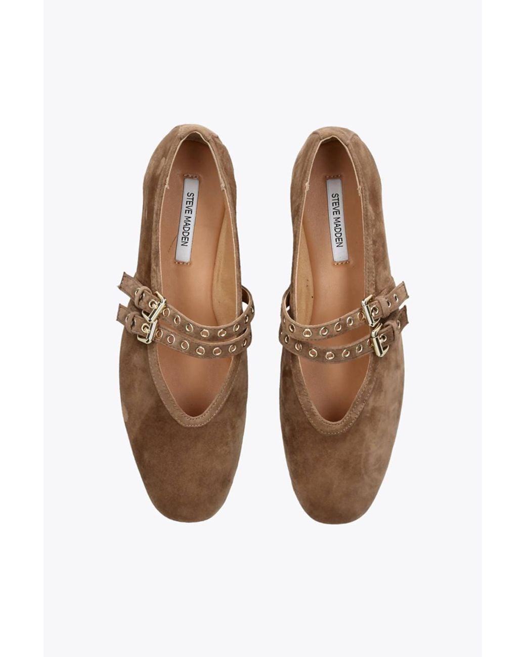Steve Madden Brown 'Lydia Suede' Suede Flats