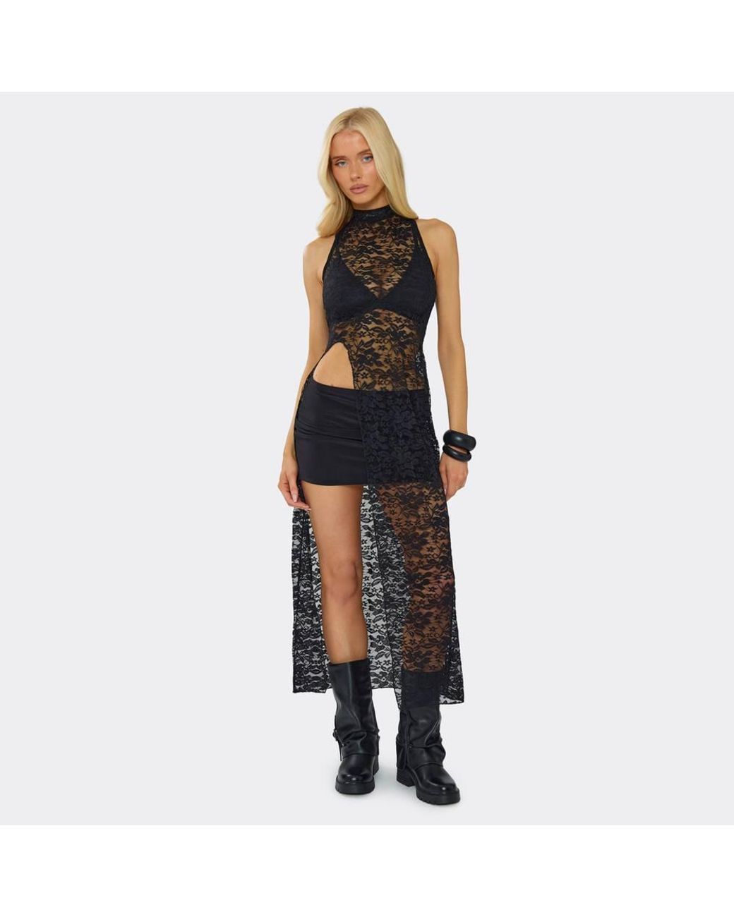 EGO Black Low Rise Mini Skirt