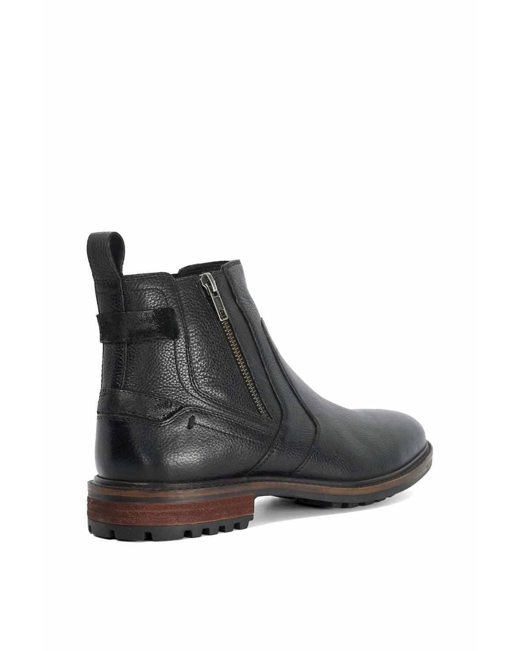Dune Black 'Scouter' Leather Smart Boots for men