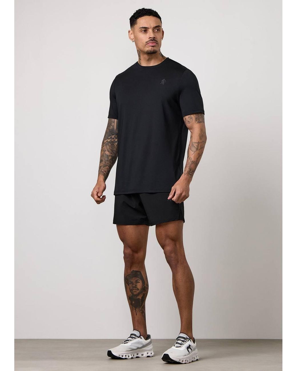 Gym King Black Performance 5 Inch Shorts for men