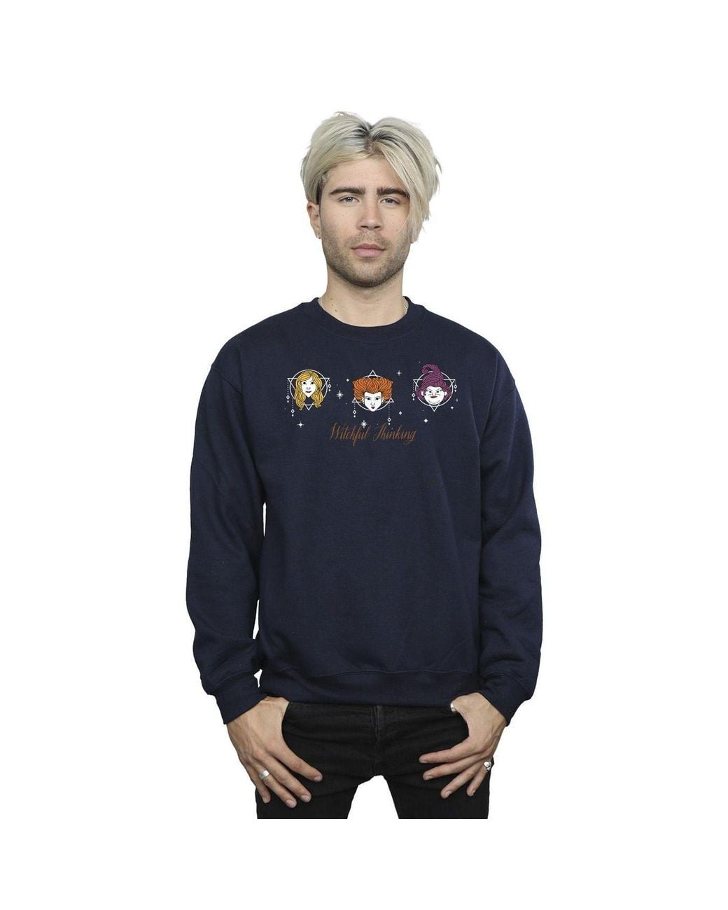 Disney Blue Hocus Pocus Witchful Thinking Sweatshirt for men
