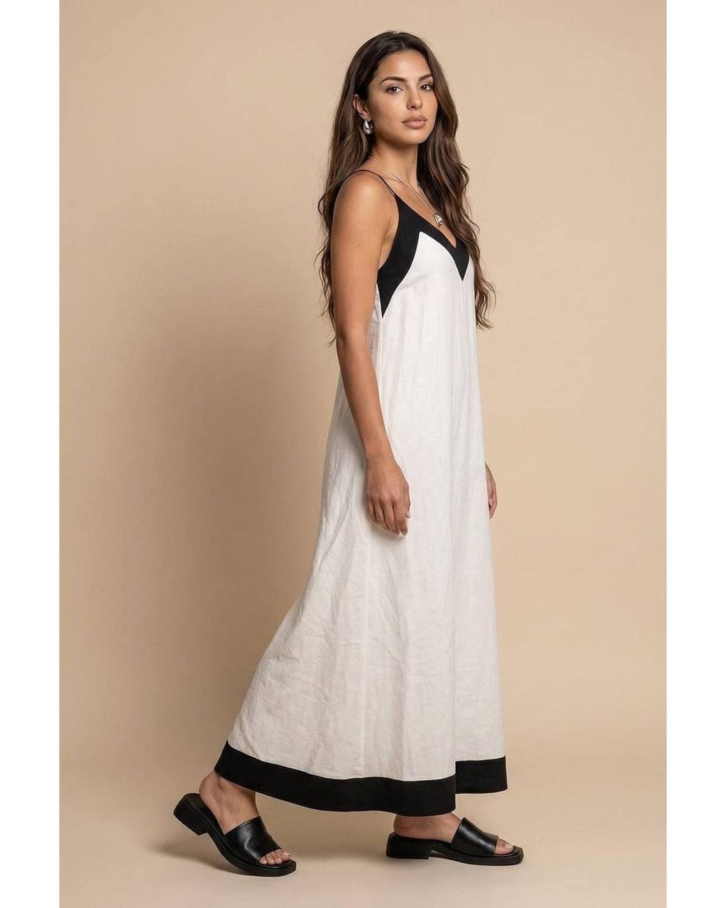 Urban Bliss Natural Contrast Maxi Dress
