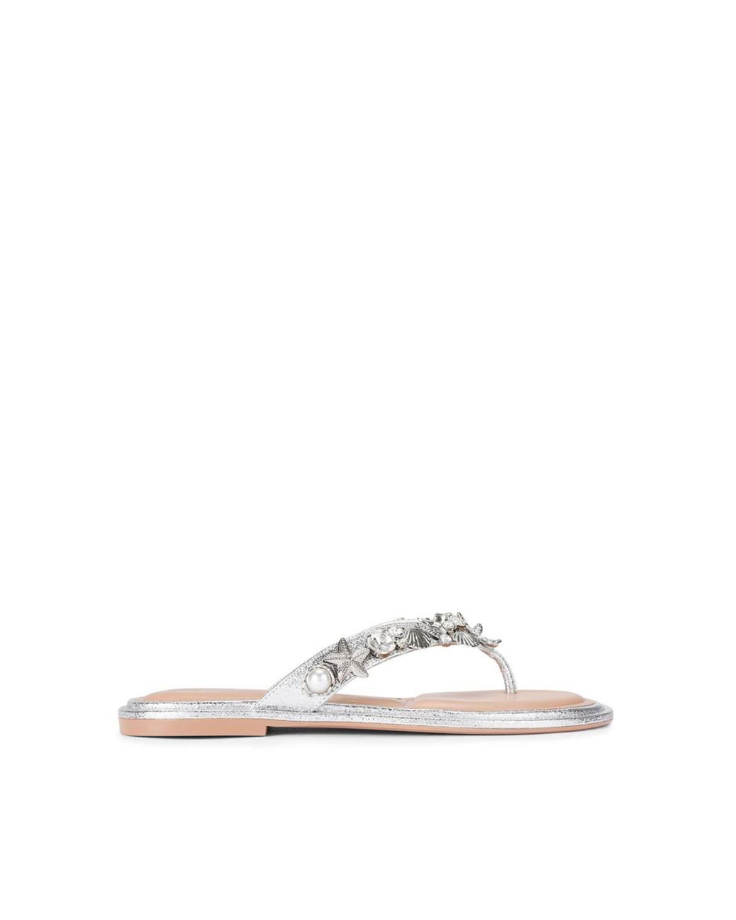 Carvela Kurt Geiger White 'Marina Flat Sandal' Sandals