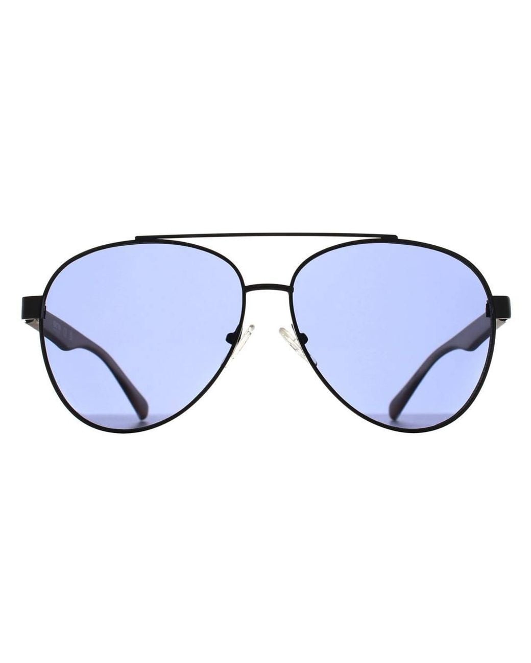Kenneth Cole Blue Aviator Shiny Gunmetal Kc1394