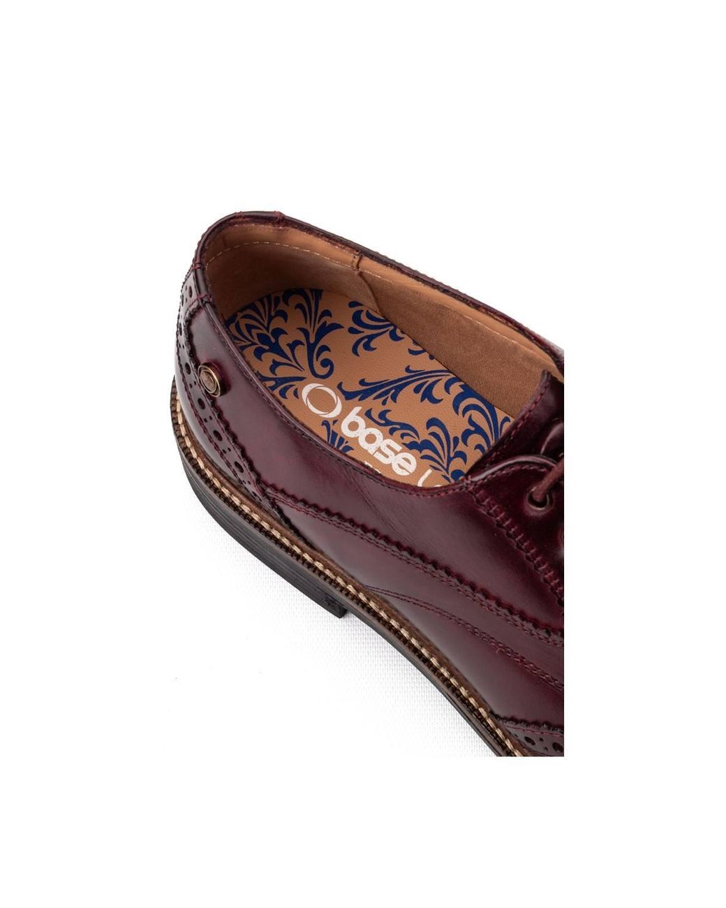 Base London Brown York Brogue Shoe for men