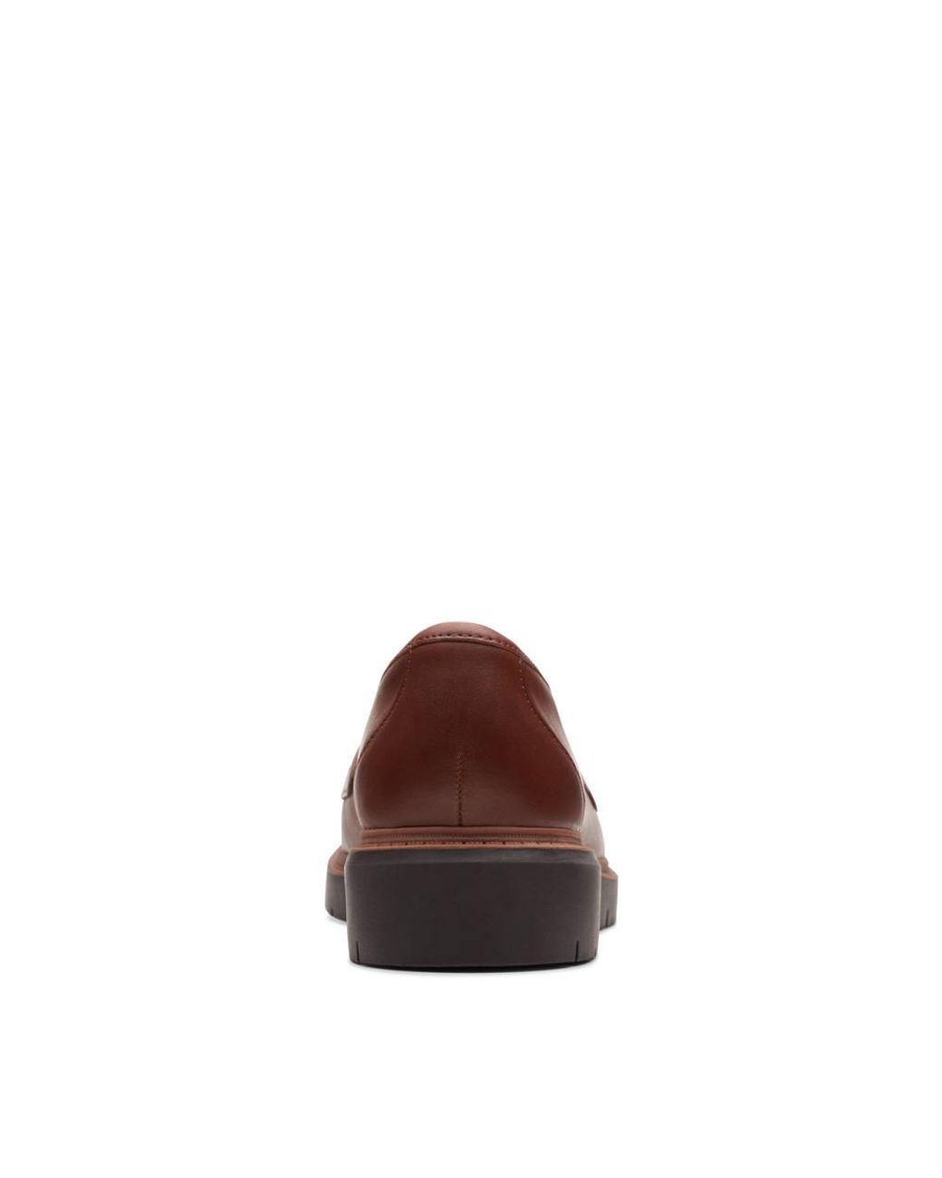 Clarks Red Westlynn Bella Tan Leather Loafers