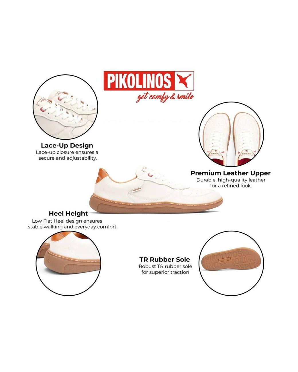 Infinity Leather White Leather Sneakers Trainer Barefoot Shoes