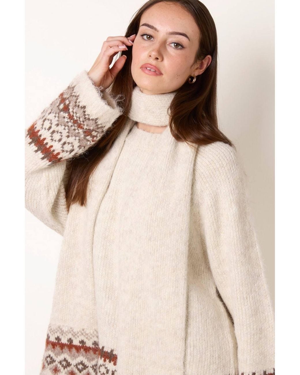 Blue Vanilla Natural Long Sleeve Round Neck Jumper