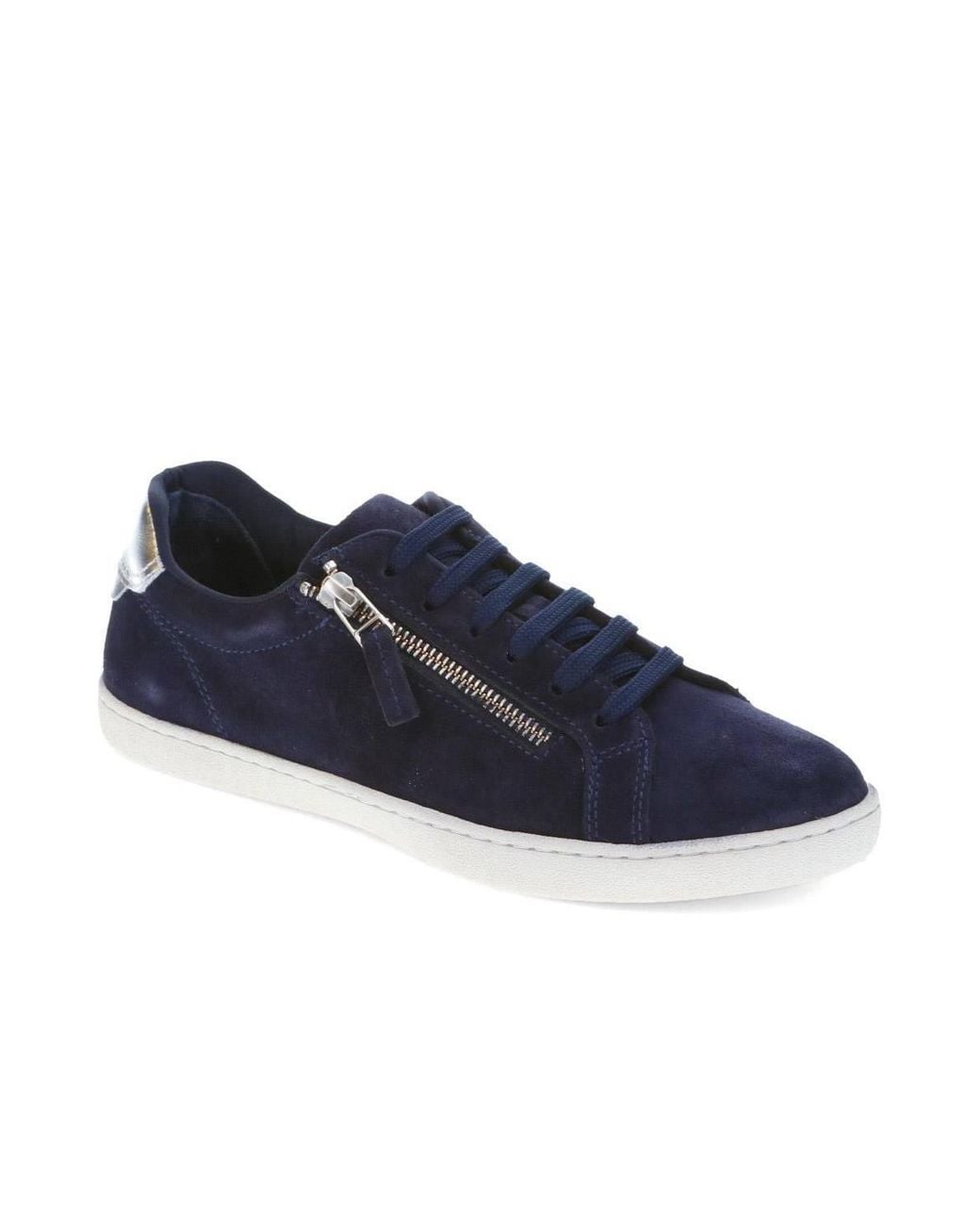 Jones Bootmaker Blue Bambi Leather Trainers