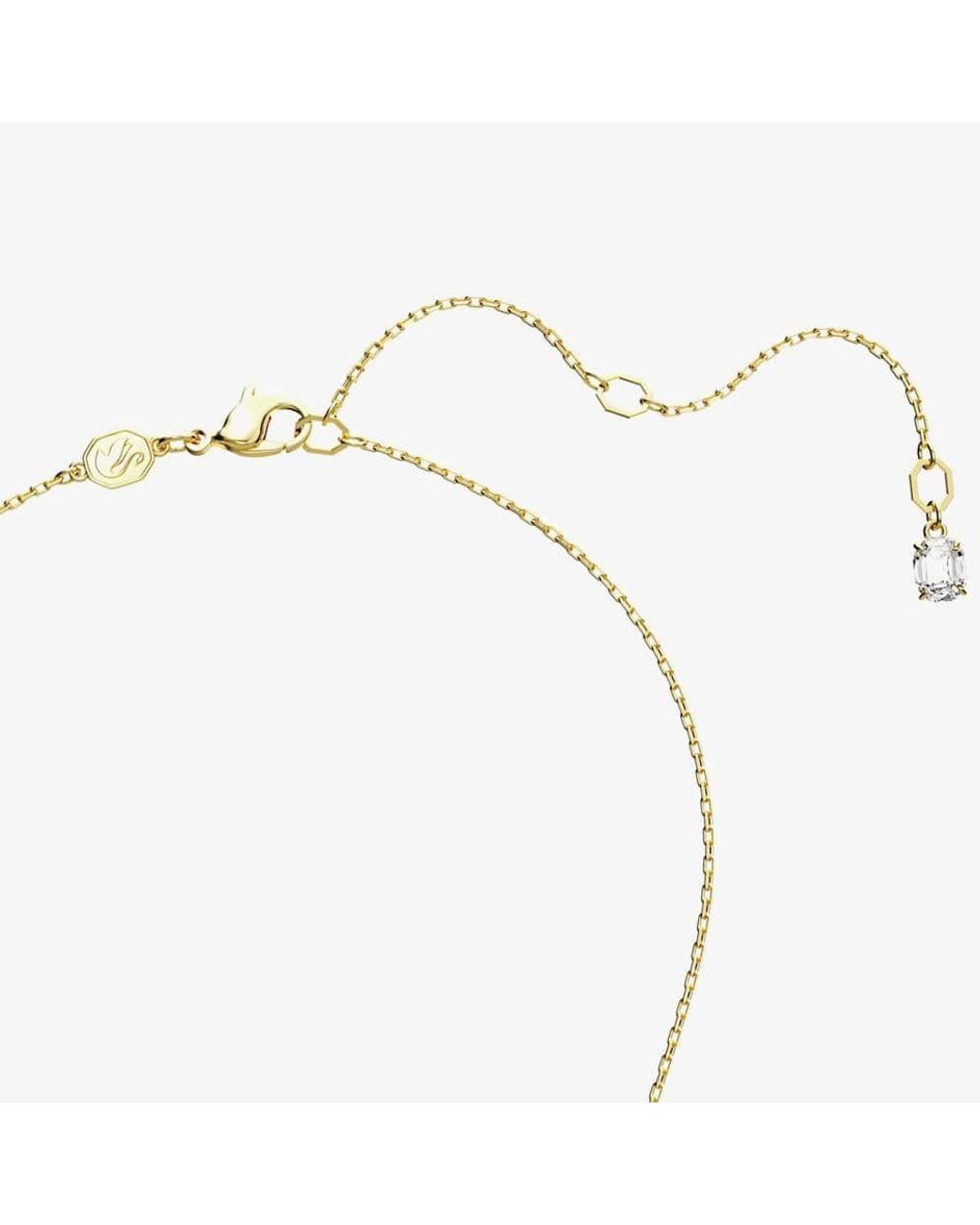 Swarovski Metallic Matrix Mixed Cuts Tone Plated Necklace 5677141