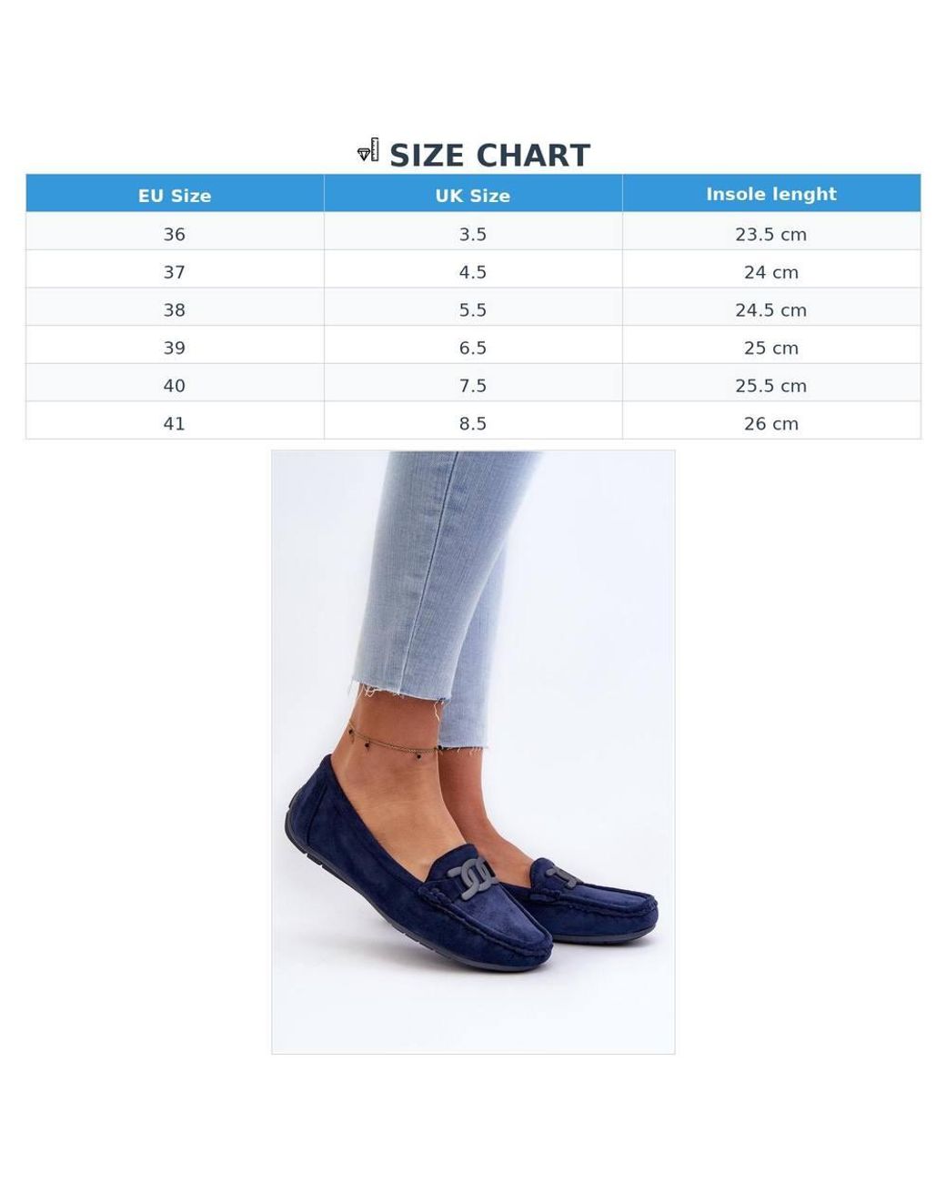 Love Lace Blue Soft Suede Loafers With 5Cm Upper