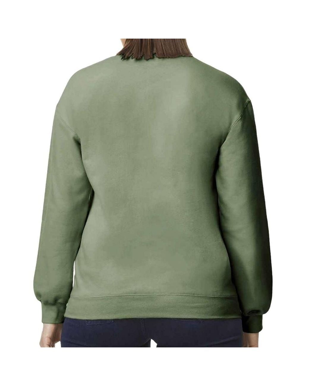 Gildan Green Softstyle Fleece Midweight Sweatshirt for men
