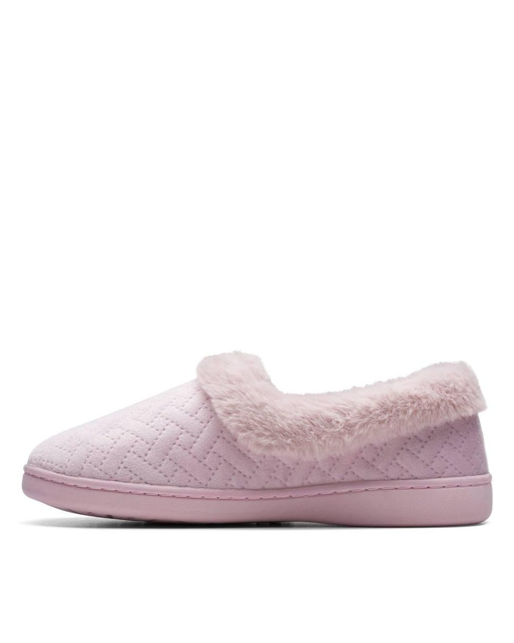 Clarks Pink Twyla Star Lilac Slippers, Slip Ons