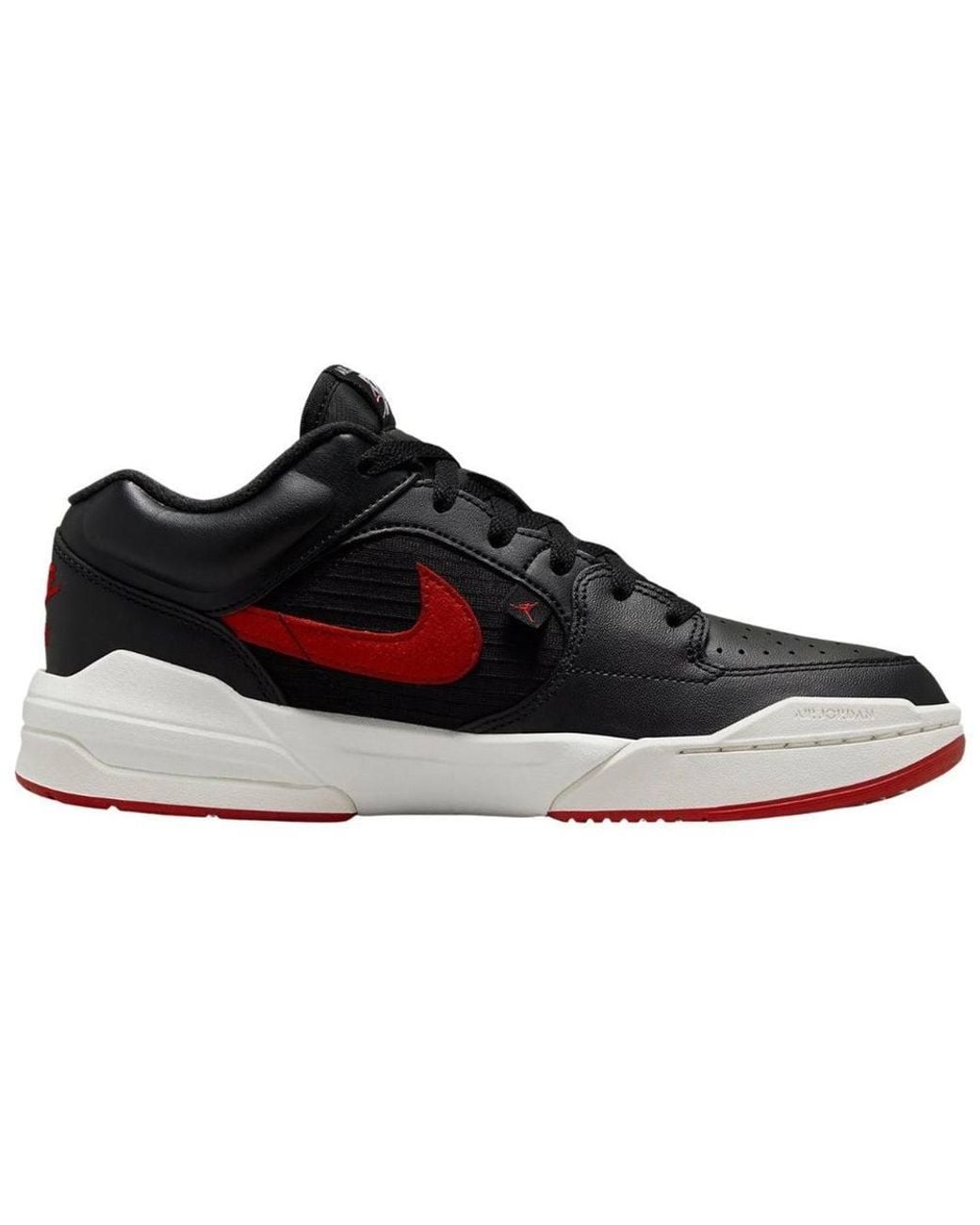 Nike Black Jordan Stadium 90 Swoosh Leather Trainers