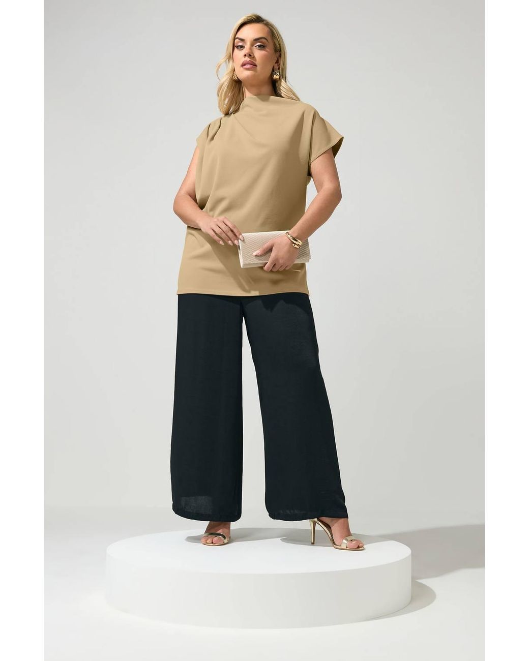 Yours Natural Drape Shoulder Top