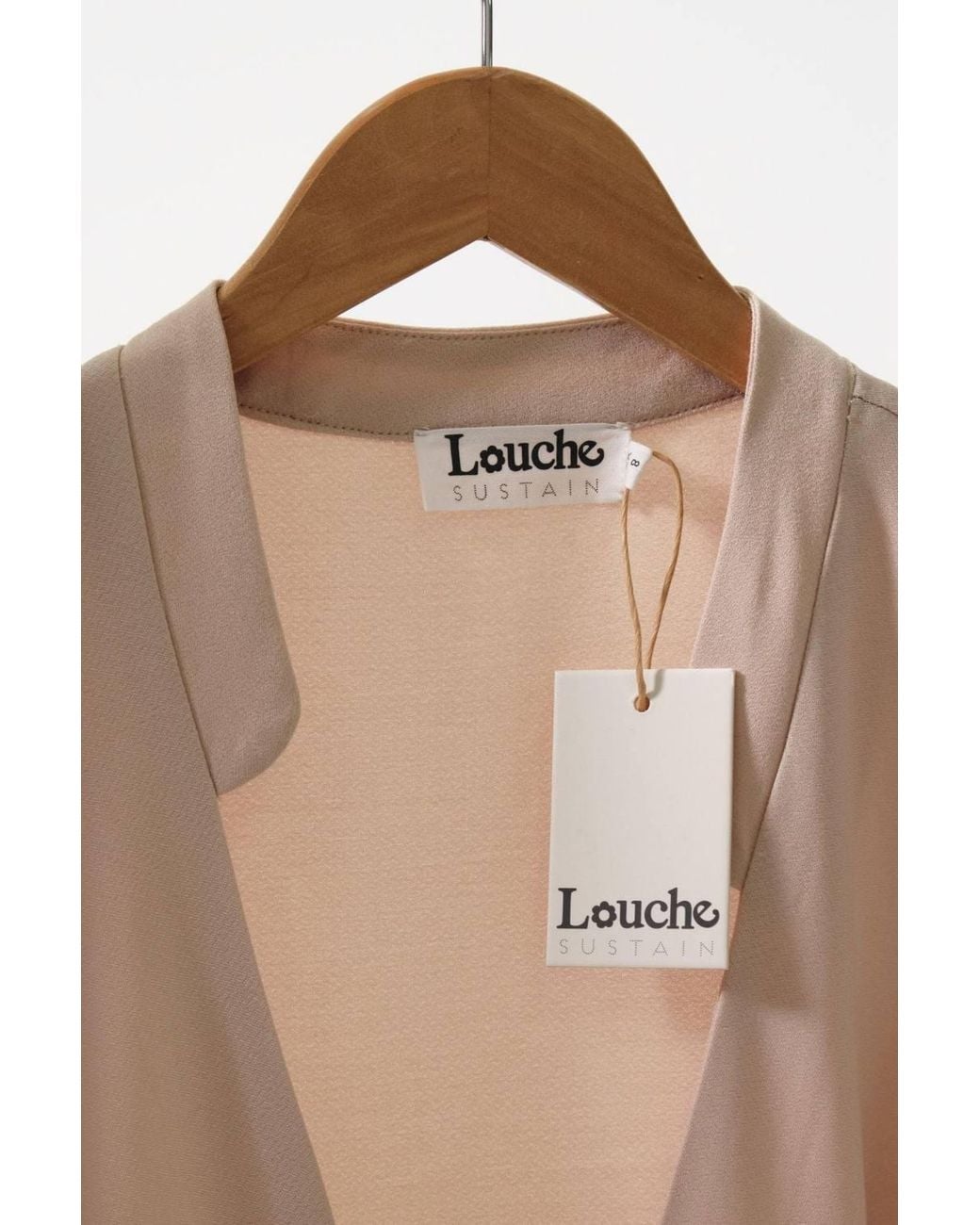Louche Blue Angie Satin Back Crepe Jumpsuit
