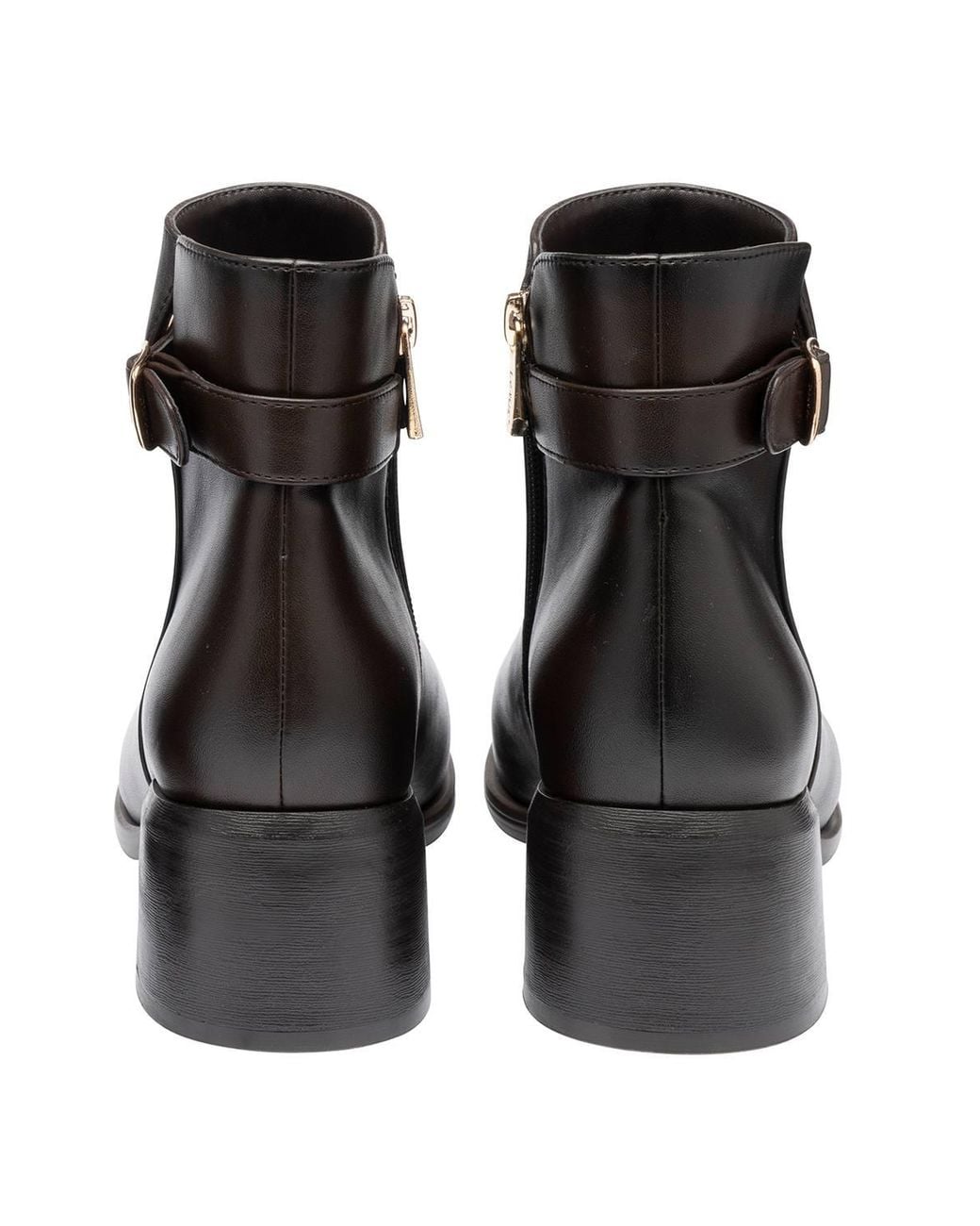 Lotus Black 'Drummond' Zip-Up Ankle Boots
