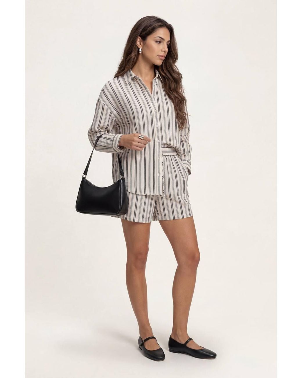 Urban Bliss Natural Stripe Bermuda Short