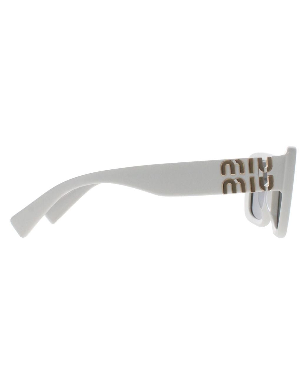 Miu Miu Gray Rectangle Dark Mu07Ys