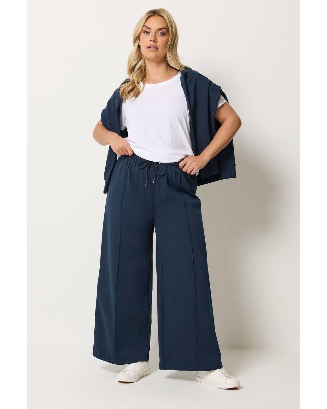 Yours Blue Sweatshirt Jogger & T-Shirt Set