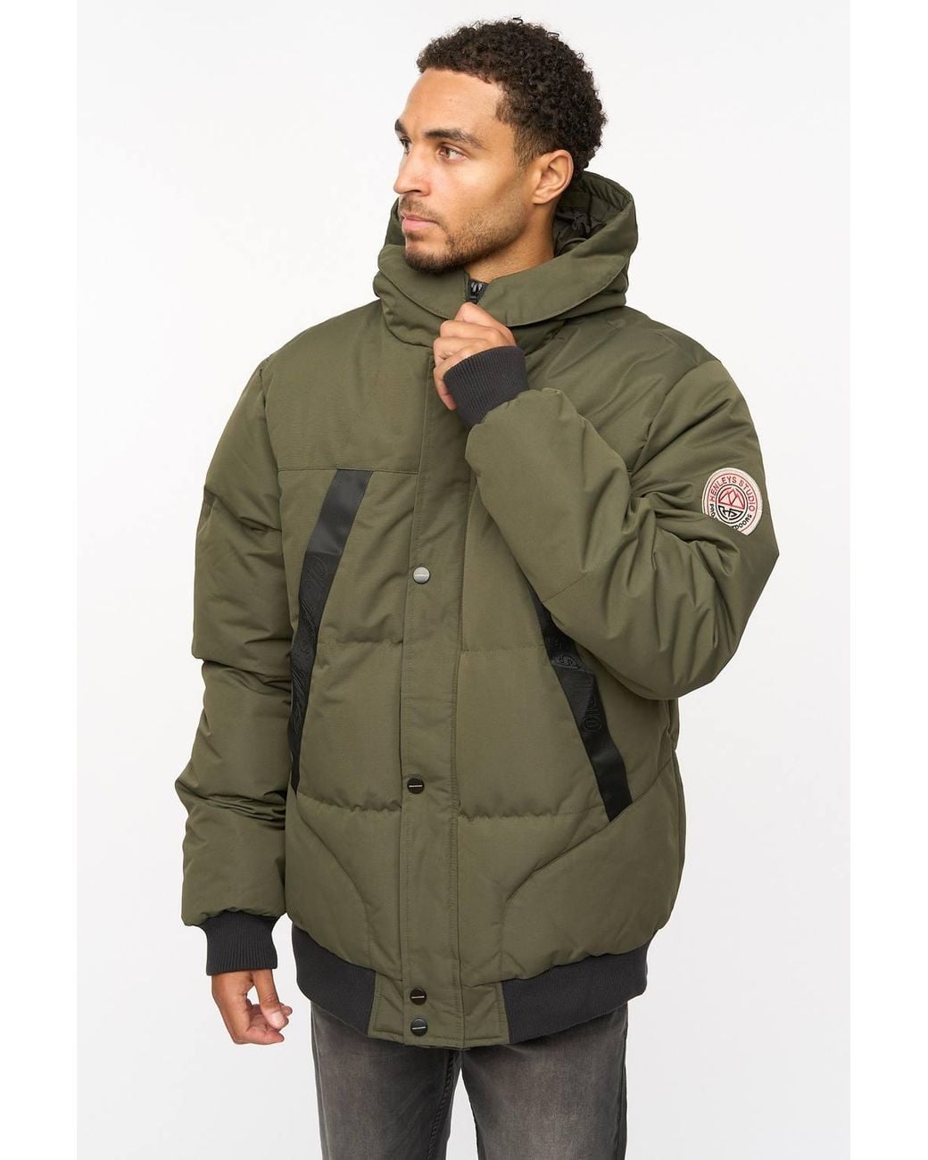 Henleys Green Traction Bomber Jacket for men