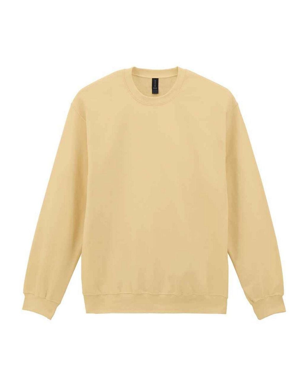 Gildan Yellow Softstyle Fleece Midweight Sweatshirt for men