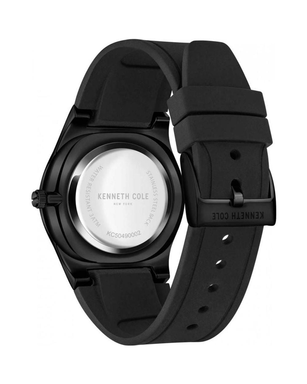 Kenneth Cole Black Kc50490002 Classic 44Mm Quartz Watch for men