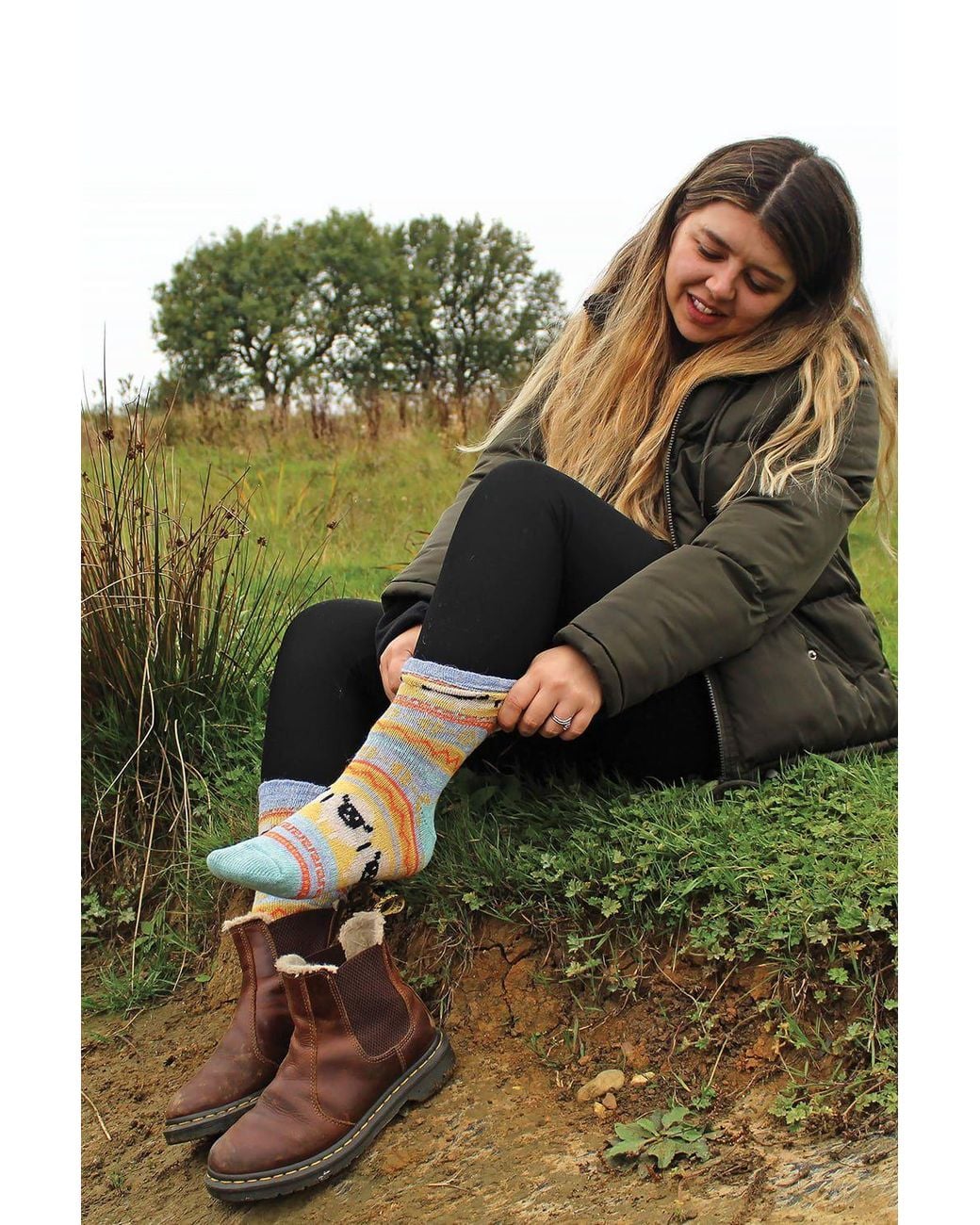 Sock Snob White 12 Pack Alpaca Socks With Sheep Pattern