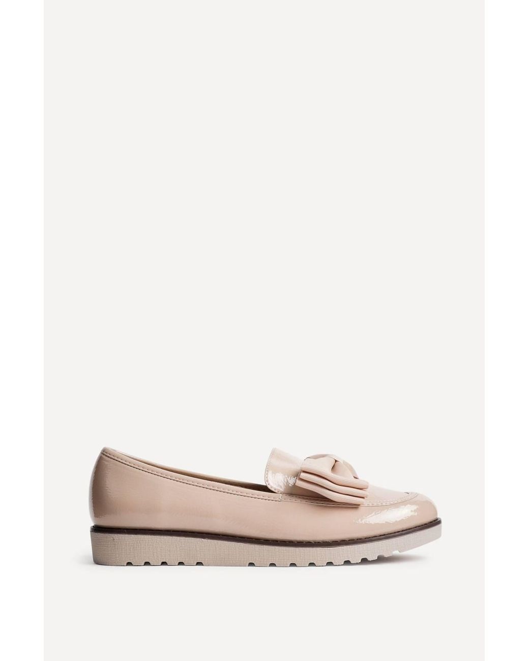 Linzi Natural Cathy Mocha Patent Loafers