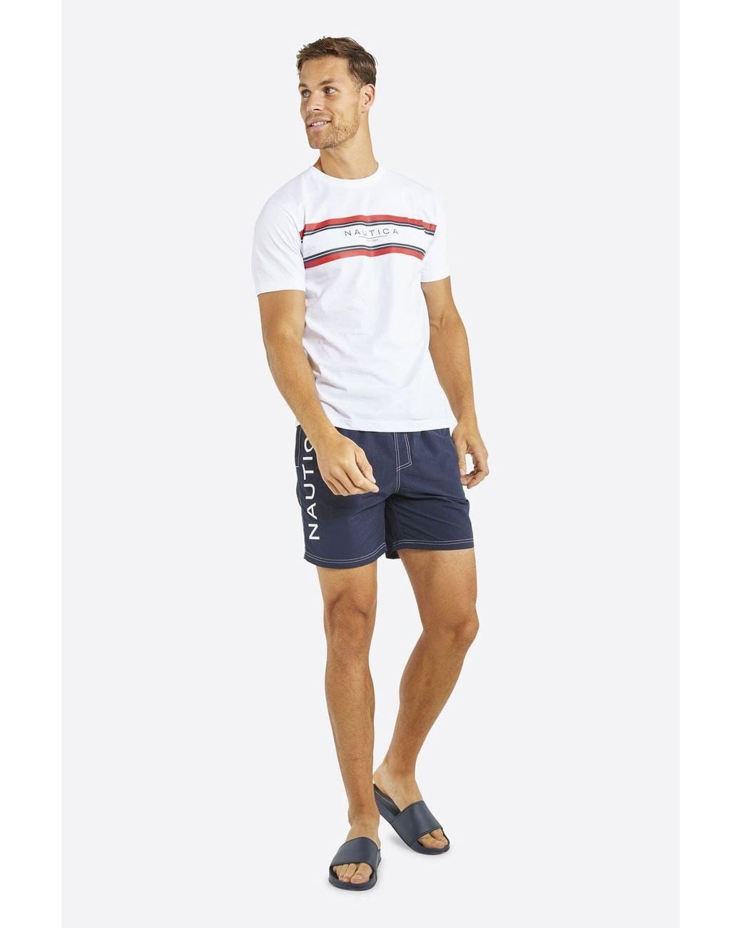Nautica Blue 'Tyson' 6" Swim Short for men