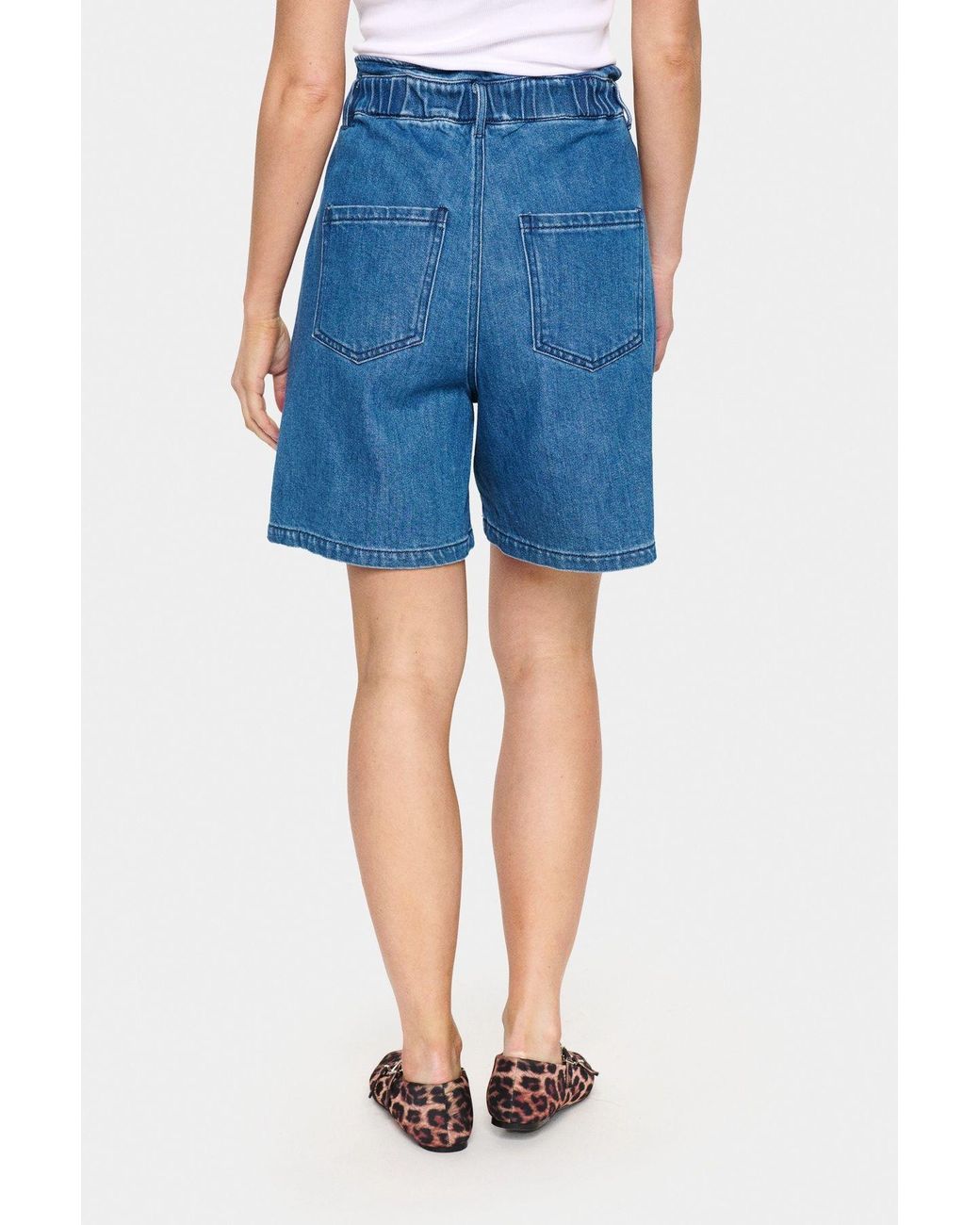 Saint Tropez Blue Kayosz High Waisted Shorts