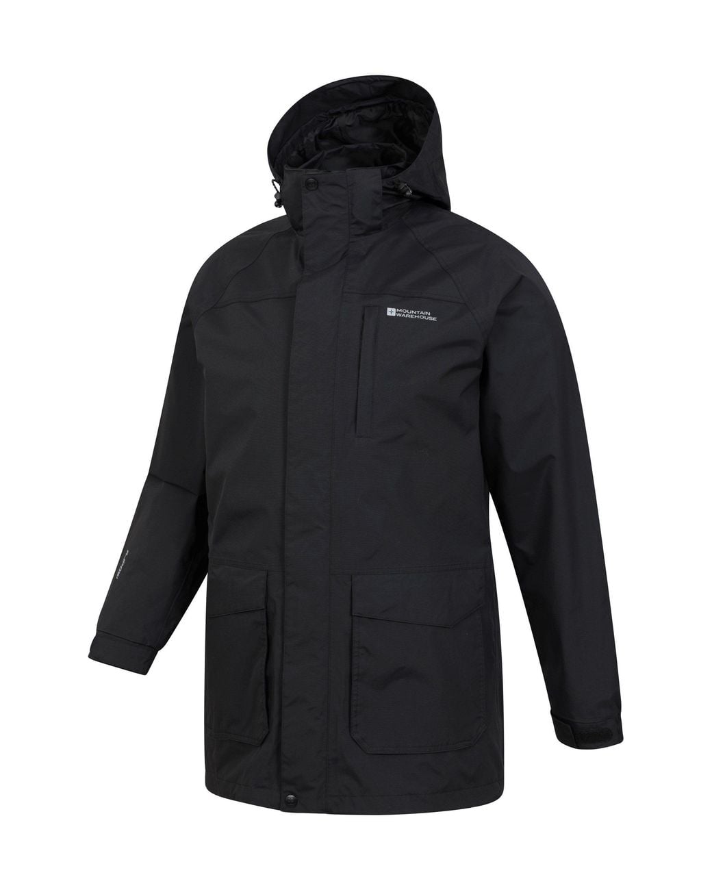 Mountain Warehouse Blue Long Waterproof Jacket Rain Coat Cagoule Taped Seams for men