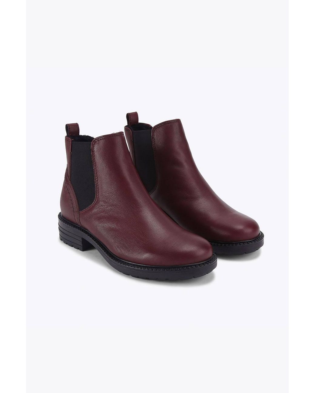 Carvela Kurt Geiger Purple 'Russ' Leather Boots