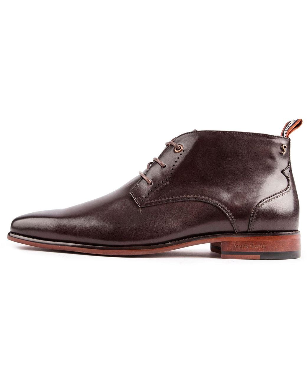 Simon Carter Brown Collie Chukka Boots for men