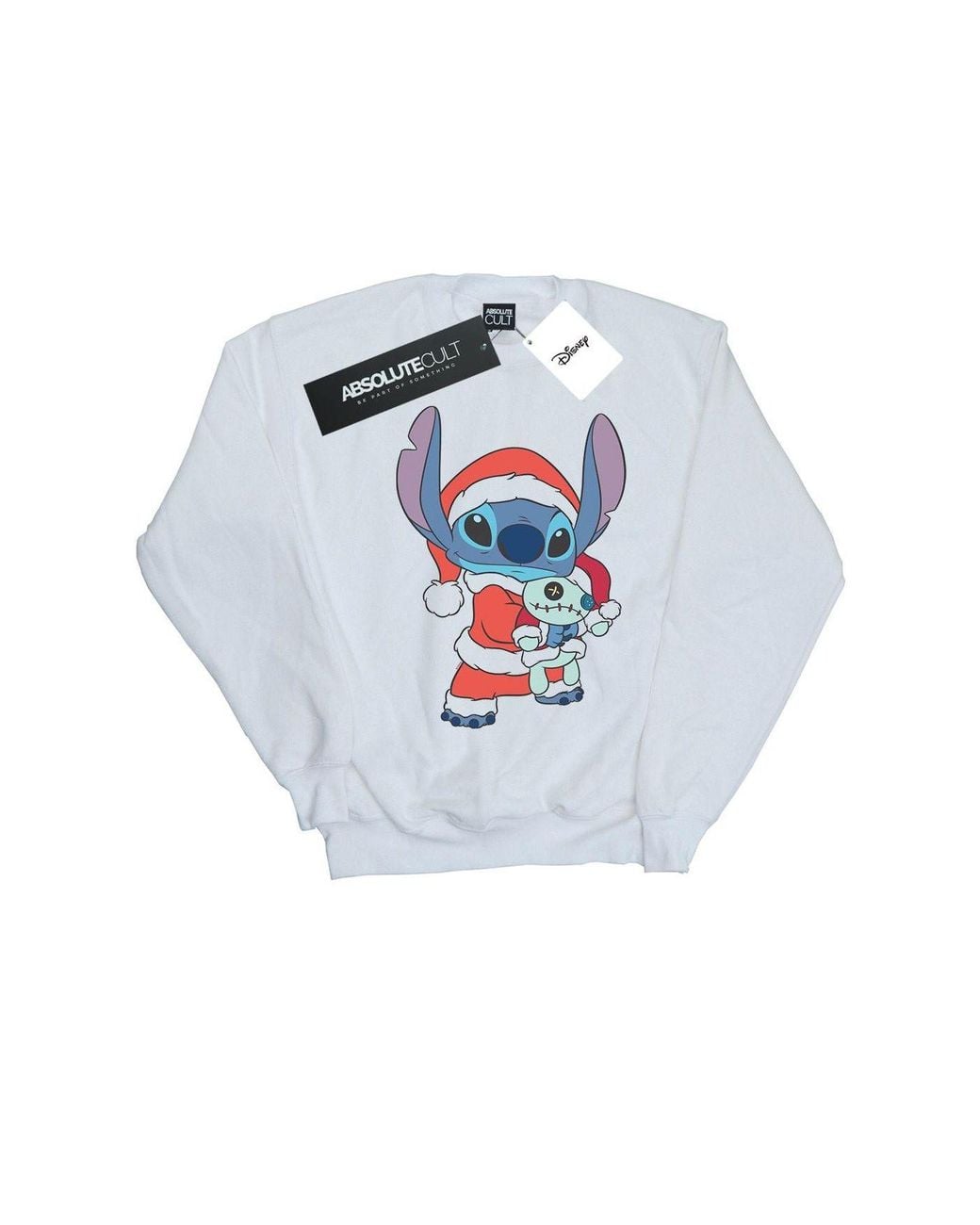 Disney White Lilo & Stitch Stitch Christmas Sweatshirt for men