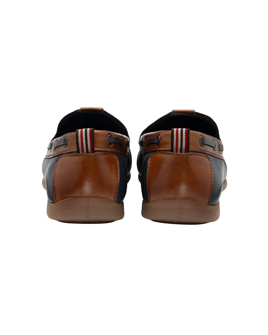 Lotus Black 'Bolzano' Leather Loafers for men