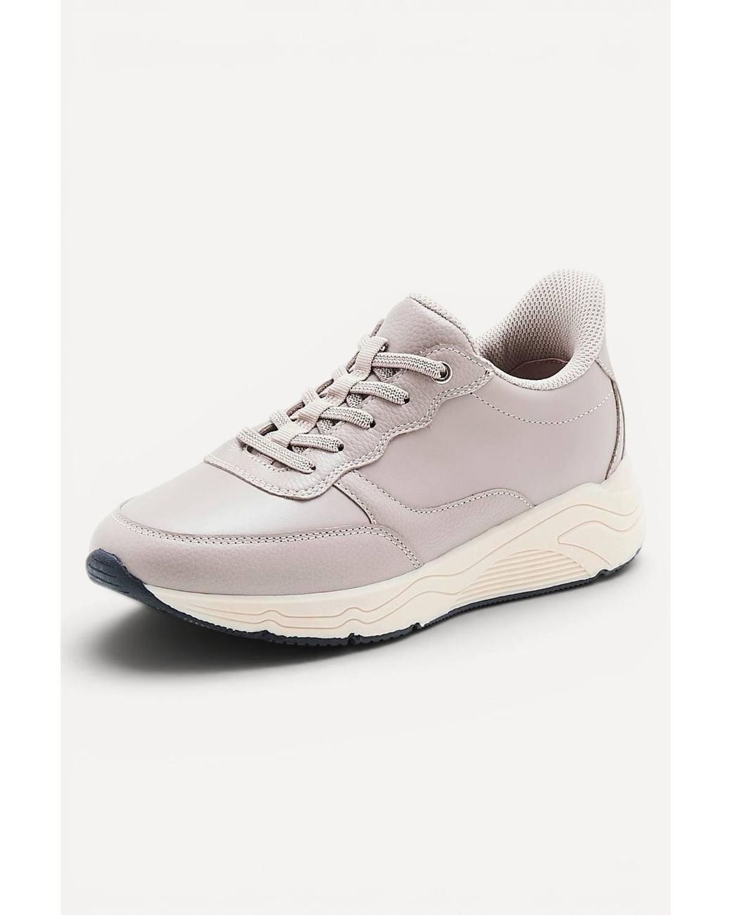 DAMART White Amortyl Leather Trainers
