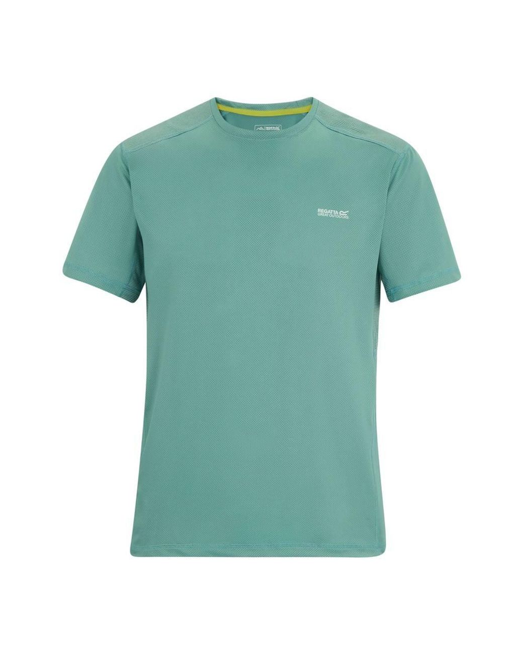 Regatta Green Virda Short Sleeved Active Mesh T-Shirt for men