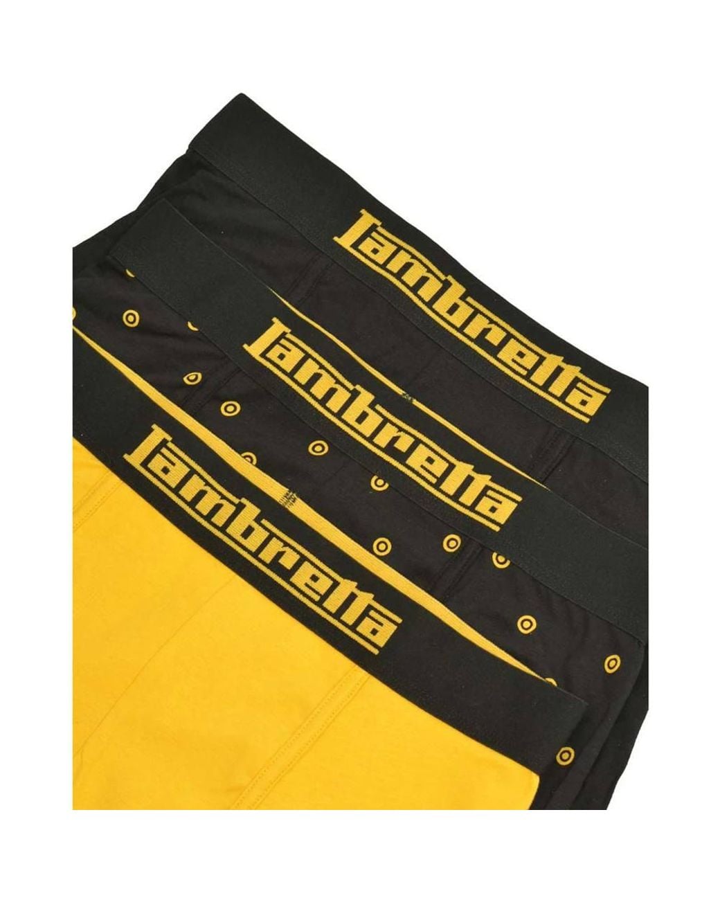 Lambretta Yellow Target Boxer Shorts (Pack Of 3) for men