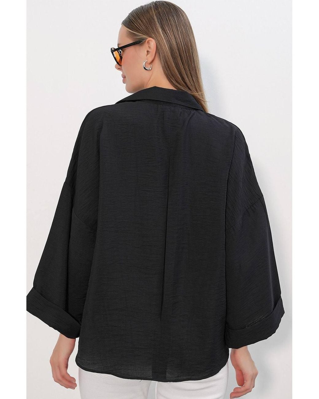 Bigdart Black Viscose-Nylon Shirt