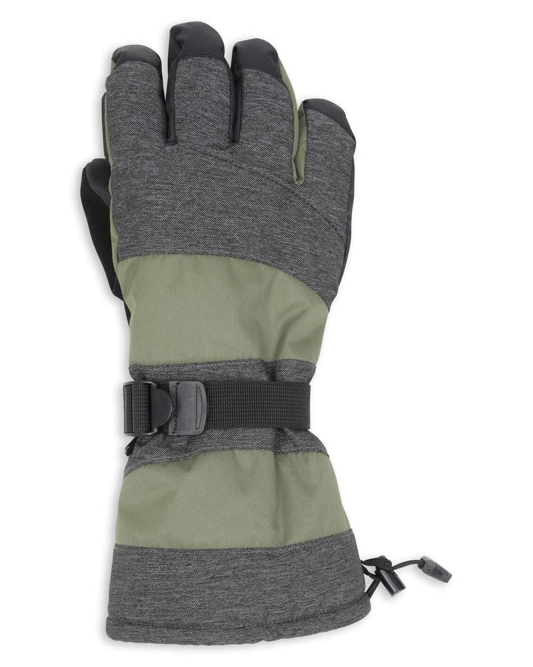 Mountain Warehouse Black 'Summit Extreme' Waterproof Breathable Upper Snowboard Ski Gloves for men
